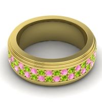 Men's Prong-Set Double Row 8mm Band