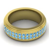Men's Prong-Set Double Row 8mm Band