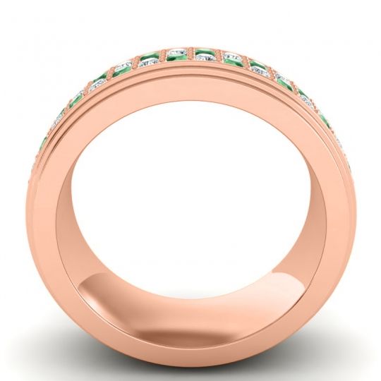 Men's Prong-Set Double Row 8mm Band