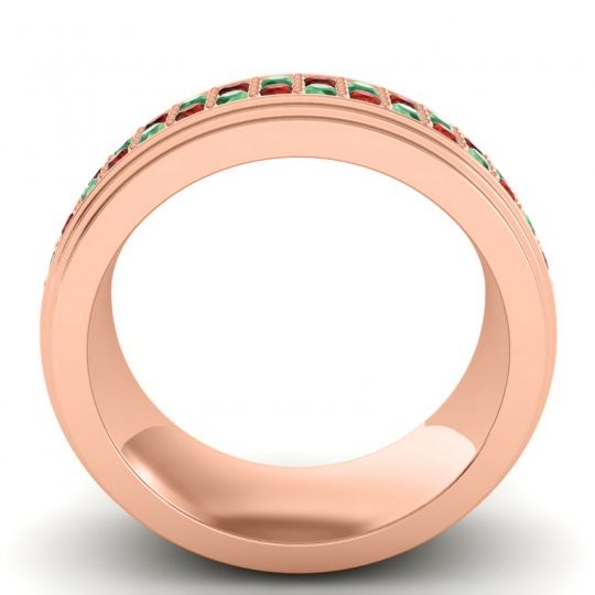 Men's Prong-Set Double Row 8mm Band