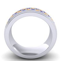 Men's Prong-Set Double Row 8mm Band