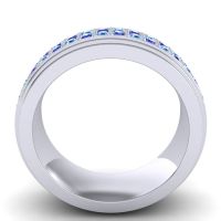 Men's Prong-Set Double Row 8mm Band
