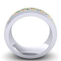 Men's Prong-Set Double Row 8mm Band