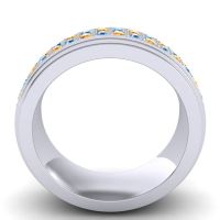 Men's Prong-Set Double Row 8mm Band