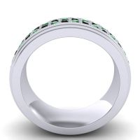 Men's Prong-Set Double Row 8mm Band