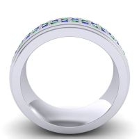 Men's Prong-Set Double Row 8mm Band