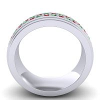 Men's Prong-Set Double Row 8mm Band