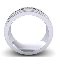 Men's Prong-Set Double Row 8mm Band