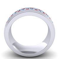 Men's Prong-Set Double Row 8mm Band