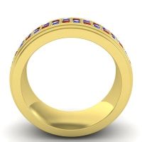 Men's Prong-Set Double Row 8mm Band