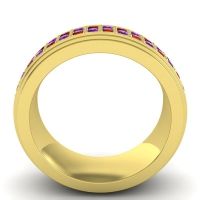 Men's Prong-Set Double Row 8mm Band