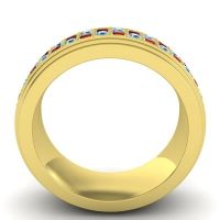 Men's Prong-Set Double Row 8mm Band