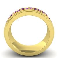 Men's Prong-Set Double Row 8mm Band