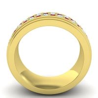 Men's Prong-Set Double Row 8mm Band