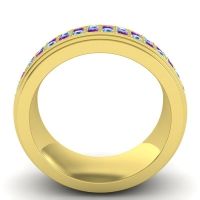 Men's Prong-Set Double Row 8mm Band