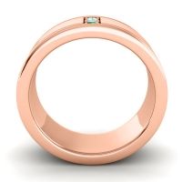 Men's Grooved Gemstone 8mm Band