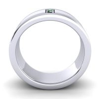 Men's Grooved Gemstone 8mm Band