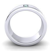 Men's Grooved Gemstone 8mm Band