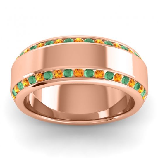 Men's Double Edged Channel 8.5mm Band