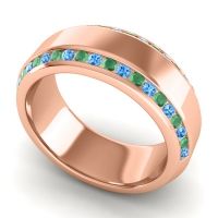 Men's Double Edged Channel 8.5mm Band