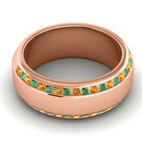 Men's Double Edged Channel 8.5mm Band