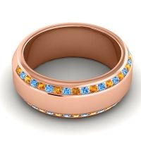 Men's Double Edged Channel 8.5mm Band