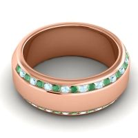 Men's Double Edged Channel 8.5mm Band