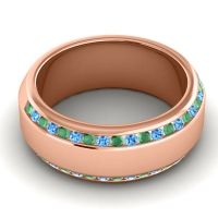 Men's Double Edged Channel 8.5mm Band