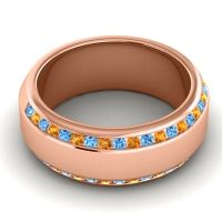 Men's Double Edged Channel 8.5mm Band
