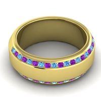 Men's Double Edged Channel 8.5mm Band