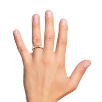 Men's Double Edged Channel 8.5mm Band