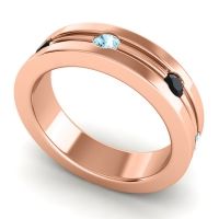 Men's Grooved Bezel Set 6mm Band