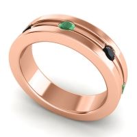 Men's Grooved Bezel Set 6mm Band