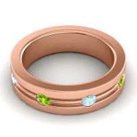 Men's Grooved Bezel Set 6mm Band