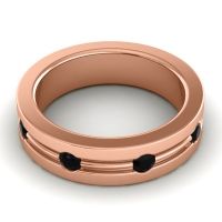 Men's Grooved Bezel Set 6mm Band
