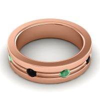 Men's Grooved Bezel Set 6mm Band
