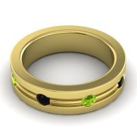 Men's Grooved Bezel Set 6mm Band