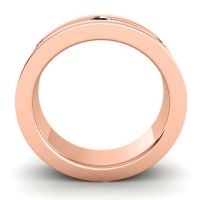 Men's Grooved Bezel Set 6mm Band