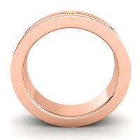 Men's Grooved Bezel Set 6mm Band