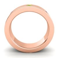 Men's Grooved Bezel Set 6mm Band