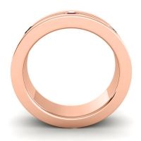 Men's Grooved Bezel Set 6mm Band