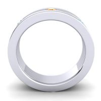 Men's Grooved Bezel Set 6mm Band