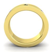 Men's Grooved Bezel Set 6mm Band