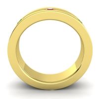 Men's Grooved Bezel Set 6mm Band