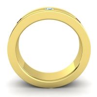 Men's Grooved Bezel Set 6mm Band