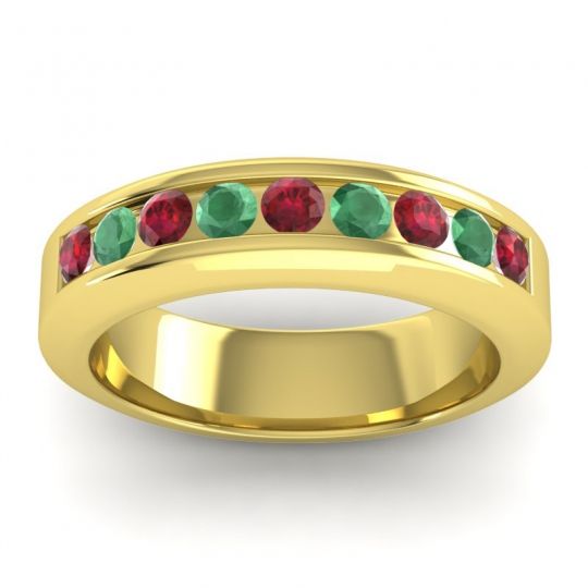 Men's Channel Set Modern 6mm Band