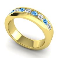 Men's Channel Set Modern 6mm Band