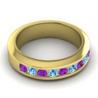Men's Channel Set Modern 6mm Band