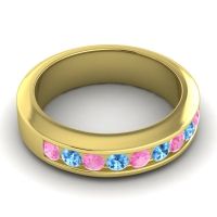 Men's Channel Set Modern 6mm Band