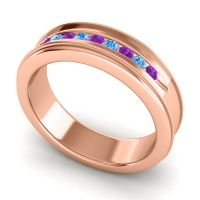 Men's Designer Channel 6mm Band